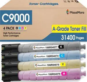 MasaiMara C9000 Compatible Toner Cartridges for Xerox 106R04077 106R04074 106R04076 106R04075 VersaLink C9000 Printer (Black Cyan Magenta Yellow, 4-Pack) MasaiMara C9000 Compatible Toner Cartridges for Xerox 106R04077 106R04074 106R04076 106R04075 VersaLink C9000 Printer (Black Cyan Magenta Yellow, 4-Pack)