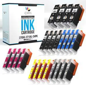 270XL 271XL Replacement Combo Pack Ink Cartridges for Canon PIXMA MG7700, MG7720, TS8020, TS9020 Printers (4 PG Black, 4 Black, 4 Cyan, 4 Magenta, 4 Yellow, 4 Gray) 270XL 271XL Replacement Combo Pack Ink Cartridges for Canon PIXMA MG7700, MG7720, TS8020, TS9020 Printers (4 PG Black, 4 Black, 4 Cyan, 4 Magenta, 4 Yellow, 4 Gray)