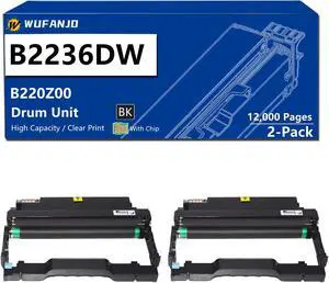 B2236DW Black Imaging Unit for B220Z00 Drum Unit Compatible for Lexmark B2236dw MB2236adw MB2236adwe Printer, High Yield 12,000 Pages, with Chip 2 Pack B2236DW Black Imaging Unit for B220Z00 Drum Unit Compatible for Lexmark B2236dw MB2236adw MB2236adwe Printer, High Yield 12,000 Pages, with Chip 2 Pack
