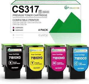 CX417 Toner Cartridge Replacement for Lexmark CX417dn Toner Cartridge for Lexmark CX317dn CX517de CS317 CS417 CS517 71B10K0 71B10C0 71B10M0 71B10Y0 ,3,000 & 2,300 Pages CX417 Toner Cartridge Replacement for Lexmark CX417dn Toner Cartridge for Lexmark CX317dn CX517de CS317 CS417 CS517 71B10K0 71B10C0 71B10M0 71B10Y0 ,3,000 & 2,300 Pages