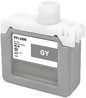 PFI-3300 Gray Ink Cartridge 330ml Pigment PFI-3300GY Ink Tank Compatible with Canon imagePROGRAF PRO-4600 PRO-6600 PRO-2600 GP-4600S GP-6600S Printer PFI-3300 Gray Ink Cartridge 330ml Pigment PFI-3300GY Ink Tank Compatible with Canon imagePROGRAF PRO-4600 PRO-6600 PRO-2600 GP-4600S GP-6600S Printer