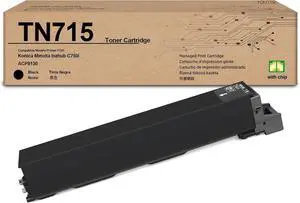 TN-715 TN715 Black Toner Cartridge (ACP8130 ) Compatible for Konica Minolta bizhub C360i C300i C250i C224e C284e C750i Printer(1-Pack) TN-715 TN715 Black Toner Cartridge (ACP8130 ) Compatible for Konica Minolta bizhub C360i C300i C250i C224e C284e C750i Printer(1-Pack)