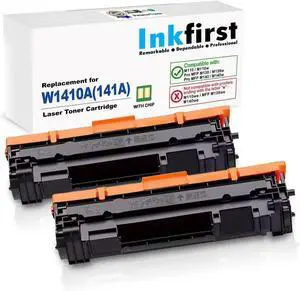 2 Inkfirst W1410A 141A Toner Cartridges (with Toner Level) Compatible Replacement for HP Laserjet M110 M110w M111a M111w MFP M139 M139a M139w M140 M140a M140w M141A M141w M142w 2 Inkfirst W1410A 141A Toner Cartridges (with Toner Level) Compatible Replacement for HP Laserjet M110 M110w M111a M111w MFP M139 M139a M139w M140 M140a M140w M141A M141w M142w