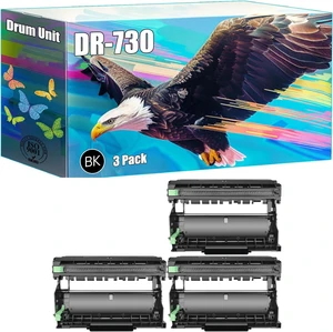 Compatible with Brother DR-730 Drum Unit Work for Brother MFC-L2690DW MFC-L2710DW MFC-L2717DW MFC-L2730DW Printers, with Chip, High Yield 20000 Pages, Bright Colors Clear Printing (3 Pack Black) Compatible with Brother DR-730 Drum Unit Work for Brother MFC-L2690DW MFC-L2710DW MFC-L2717DW MFC-L2730DW Printers, with Chip, High Yield 20000 Pages, Bright Colors Clear Printing (3 Pack Black)