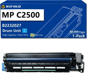 MP C2500 Drum Unit Replacement for B2232042 B2232027 Drum Cartridge Compatible for Ricoh MP C2000 MP C2500 MP C3000 MP C3500 MP C4500 Printer, High-Yield 80,000 Pages with Chip Cyan-1 Pack MP C2500 Drum Unit Replacement for B2232042 B2232027 Drum Cartridge Compatible for Ricoh MP C2000 MP C2500 MP C3000 MP C3500 MP C4500 Printer, High-Yield 80,000 Pages with Chip Cyan-1 Pack