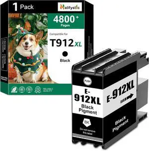 Remanufactured T912 912XL Ink Cartridges Black 1 Pack Replacements for WF-C8190 WF-C8690 Printer Remanufactured T912 912XL Ink Cartridges Black 1 Pack Replacements for WF-C8190 WF-C8690 Printer