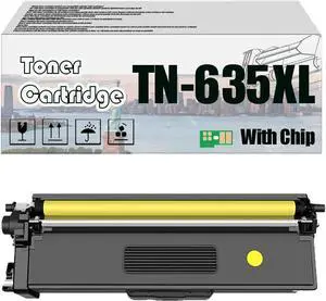 TN-635XL TN635XL Toner Cartridge, Compatible for Brother HL-L8430CDW, L8430CDWT, 8570CDW, MFC-L8730CDW, L8930CDW, and L8970CDW Printers High-Yield Capacity with Chip Yellow*1 TN-635XL TN635XL Toner Cartridge, Compatible for Brother HL-L8430CDW, L8430CDWT, 8570CDW, MFC-L8730CDW, L8930CDW, and L8970CDW Printers High-Yield Capacity with Chip Yellow*1