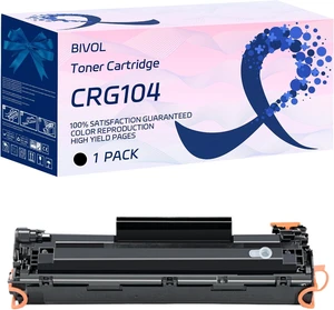 BIVOL CRG104 Toner Cartridge Compatible for Canon Faxphone L120 L90 imageCLASS D420 D480 MF4150 MF4270 MF4350d MF4370dn MF4380dn Printers (1 Pack Black) BIVOL CRG104 Toner Cartridge Compatible for Canon Faxphone L120 L90 imageCLASS D420 D480 MF4150 MF4270 MF4350d MF4370dn MF4380dn Printers (1 Pack Black)