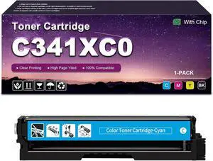 C3426 Toner Cartridge Replacement (with Chip) for Lexmark C341XK0 C341XC0 C341XM0 C341XY0 Toner for Lexmark C3426dw MC3426adw Printer Cyan C3426 Toner Cartridge Replacement (with Chip) for Lexmark C341XK0 C341XC0 C341XM0 C341XY0 Toner for Lexmark C3426dw MC3426adw Printer Cyan