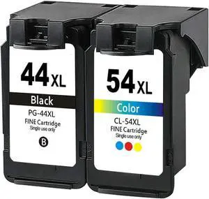 Remanufactured 44 54 Ink Cartridge Replacement for Canon 44 and 54 Ink PG44 CL54 XL PG-44XL CL-54XL for Pixma E401 E402 E461 E471 E481 1 Black 1 Tri-Color Remanufactured 44 54 Ink Cartridge Replacement for Canon 44 and 54 Ink PG44 CL54 XL PG-44XL CL-54XL for Pixma E401 E402 E461 E471 E481 1 Black 1 Tri-Color
