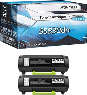 ALLC Compatible for Dell S5830dn Toner Cartridges Work for Dell S5830dn Printers, with Chip, High Yield 7000 Pages, Clear Printing (2-Pack Black) ALLC Compatible for Dell S5830dn Toner Cartridges Work for Dell S5830dn Printers, with Chip, High Yield 7000 Pages, Clear Printing (2-Pack Black)