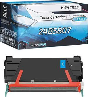ALLC Compatible for Lexmark 24B5807 24B5804 24B5805 24B5806 Toner Cartridges Work for Lexmark CS736dn CS748de XS734de XS736de Printers (1 Pack Cyan) ALLC Compatible for Lexmark 24B5807 24B5804 24B5805 24B5806 Toner Cartridges Work for Lexmark CS736dn CS748de XS734de XS736de Printers (1 Pack Cyan)