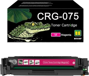 Compatible Toner Cartridge Replacement for CRG-075 CRG075 for Canon ImageCLASS LBP646Cdw, LBP647Cdw, MF662Cdw, MF663Cdw, and MF665Cdw Printer, with Chip,High Yield 1,400 Pages (Magenta) Compatible Toner Cartridge Replacement for CRG-075 CRG075 for Canon ImageCLASS LBP646Cdw, LBP647Cdw, MF662Cdw, MF663Cdw, and MF665Cdw Printer, with Chip,High Yield 1,400 Pages (Magenta)