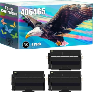406465 Toner Cartridges Compatible for Ricoh Aficio SP 3400N 3400SF 3410DN 3410SF 3500N 3500SF 3510DN 3510SF Printers, High Yield 6000 Pages, Bright Colors Clear Printing (3 Pack Black) 406465 Toner Cartridges Compatible for Ricoh Aficio SP 3400N 3400SF 3410DN 3410SF 3500N 3500SF 3510DN 3510SF Printers, High Yield 6000 Pages, Bright Colors Clear Printing (3 Pack Black)