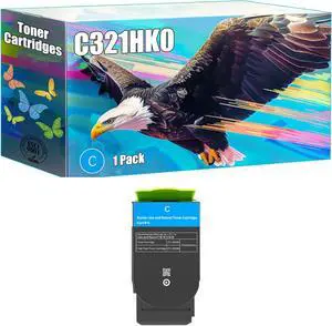 C321HK0 Toner Cartridges Compatible for Lexmark MC2325 MC2425 MC2535 MC2640 Printers, High Yield 5000 Pages, Bright Colors Clear Printing (1 Pack Cyan) C321HK0 Toner Cartridges Compatible for Lexmark MC2325 MC2425 MC2535 MC2640 Printers, High Yield 5000 Pages, Bright Colors Clear Printing (1 Pack Cyan)