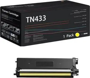 TN433 Toner Cartridge Compatible for Brother HL-L8260CDW L8360CDWT L8360CDw L9310CDW DCP-L8410CDW MFC-L8610CDW MFC-L8690CDW L8900CDW Printers, with Chip, High Yield 4500 Pages (Yellow) TN433 Toner Cartridge Compatible for Brother HL-L8260CDW L8360CDWT L8360CDw L9310CDW DCP-L8410CDW MFC-L8610CDW MFC-L8690CDW L8900CDW Printers, with Chip, High Yield 4500 Pages (Yellow)