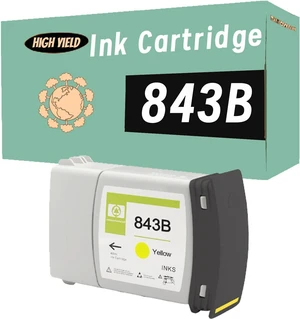 Compatible 843B Ink Cartridge Replacement for HP PageWide XL 4000 4100 4500 5000 5100 Printers - High Yield 400ml Full Pigment Ink Yellow Compatible 843B Ink Cartridge Replacement for HP PageWide XL 4000 4100 4500 5000 5100 Printers - High Yield 400ml Full Pigment Ink Yellow