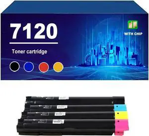 7120 C7120 Toner Cartridge Compatible for Xerox VersaLink C7120 C7125 C7130 Printer, High Yield Toner 31000/ 20000 Pages,4 Colors-1 Set 7120 C7120 Toner Cartridge Compatible for Xerox VersaLink C7120 C7125 C7130 Printer, High Yield Toner 31000/ 20000 Pages,4 Colors-1 Set