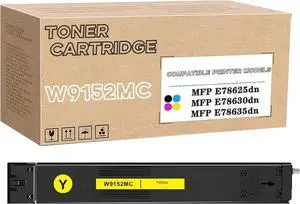 Compatible W9150MC W9151MC W9153MC W9152MC Toner Cartridge for HP MFP E78625dn E78625z E78630dn E78630z E78635dn E78635z Printer, High Yield 29,000Pages Yellow Compatible W9150MC W9151MC W9153MC W9152MC Toner Cartridge for HP MFP E78625dn E78625z E78630dn E78630z E78635dn E78635z Printer, High Yield 29,000Pages Yellow