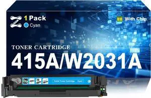 415A Toner Cartridges Compatible for HP 415A W2031A Cyan Toner Cartridge Work for HP Laserjet Pro M454dn M454dw M454nw M479dw M479fdn M479fdw Printers 415A Toner Cartridges Compatible for HP 415A W2031A Cyan Toner Cartridge Work for HP Laserjet Pro M454dn M454dw M454nw M479dw M479fdn M479fdw Printers