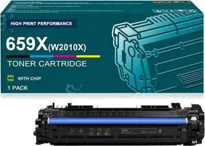 659X W2010X Toner Cartridge with Chip Replacement for HP 659A W2010A W2011A W2012A W2013A Toner Cartridge for Color Laser Enterprise MFP M776 M856x M856dn M776z M776dn Printers 659X W2010X Toner Cartridge with Chip Replacement for HP 659A W2010A W2011A W2012A W2013A Toner Cartridge for Color Laser Enterprise MFP M776 M856x M856dn M776z M776dn Printers