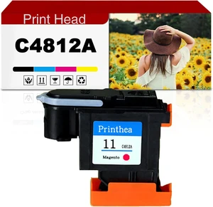 11 Print Head C4811A C4812A C4813A C4810A Printhead Compatible for HP 1000 1200 280 2300 2600 100 100LUS 500 500PLUS 800 800PS Printers C4812A x1 11 Print Head C4811A C4812A C4813A C4810A Printhead Compatible for HP 1000 1200 280 2300 2600 100 100LUS 500 500PLUS 800 800PS Printers C4812A x1