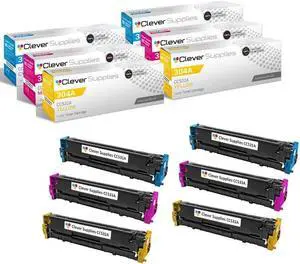Clever Supplies© Compatible Toner Cartridges 6 Color Set for HP CM2320 (CC531A, CC533A, CC532A), HP 304A, COLOR LASERJET CM2320N, CM2320NF, CM2320FXI, CP2025N, CP2025DN, CP2025X, CM2320MFP, CP2026 Clever Supplies© Compatible Toner Cartridges 6 Color Set for HP CM2320 (CC531A, CC533A, CC532A), HP 304A, COLOR LASERJET CM2320N, CM2320NF, CM2320FXI, CP2025N, CP2025DN, CP2025X, CM2320MFP, CP2026