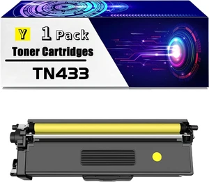 TN433 Toner Cartridges is Compatible for Brother HL-L8260CDW HL-L8360CDW HL-L8360CDWT MFC-L8610CDW MFC-L8895CDW MFC-L8900CDW Printers (1 Pack Yellow) TN433 Toner Cartridges is Compatible for Brother HL-L8260CDW HL-L8360CDW HL-L8360CDWT MFC-L8610CDW MFC-L8895CDW MFC-L8900CDW Printers (1 Pack Yellow)