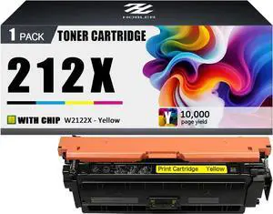 212X Toner Cartridges Compatible for HP 212X W2122X Yellow Toner Cartridge Work for HP Laserjet Enterprise M555dn M554dn M555x M578f M578dn M578c M578z Printers 212X Toner Cartridges Compatible for HP 212X W2122X Yellow Toner Cartridge Work for HP Laserjet Enterprise M555dn M554dn M555x M578f M578dn M578c M578z Printers