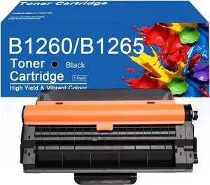 B1260 B1265 Toner Cartridge Compatible for Dell B1260 B1265 DRYXV 331-7328 331-7327 G9W85 Black Toner Cartridges Work for Dell B1260dn B1265dnf B1265dfw B126x Printer B1260 B1265 Toner Cartridge Compatible for Dell B1260 B1265 DRYXV 331-7328 331-7327 G9W85 Black Toner Cartridges Work for Dell B1260dn B1265dnf B1265dfw B126x Printer