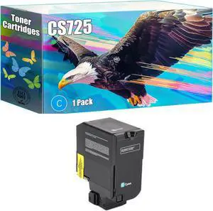 CS725 Toner Cartridges Compatible for Lexmark CS720de CS720dte Printers, High Yield 8000 Pages, Clear Printing Bright Colors (1 Pack Cyan) CS725 Toner Cartridges Compatible for Lexmark CS720de CS720dte Printers, High Yield 8000 Pages, Clear Printing Bright Colors (1 Pack Cyan)