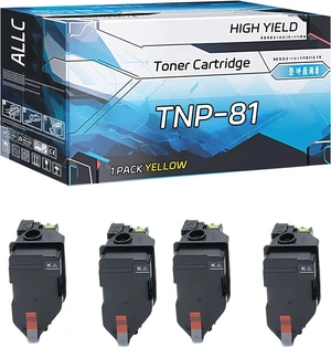 ALLC Compatible for Konica Minolta TNP-81 Toner Cartridge Work for Konica Minolta bizhub C3300i bizhub C4000i Printers, with Chip, High Yield 13000 Pages, Clear Printing (Yellow) ALLC Compatible for Konica Minolta TNP-81 Toner Cartridge Work for Konica Minolta bizhub C3300i bizhub C4000i Printers, with Chip, High Yield 13000 Pages, Clear Printing (Yellow)
