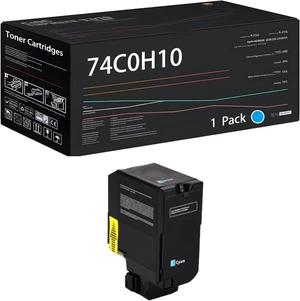 Compatible for Lexmark 74C0H10 74C1HC0 74C1HM0 74C1HY0 Toner Cartridges Work for Lexmark CS725de CS725dte CS720de CS720dte Printers, with Chip, High Yield 21000 Pages (Cyan) Compatible for Lexmark 74C0H10 74C1HC0 74C1HM0 74C1HY0 Toner Cartridges Work for Lexmark CS725de CS725dte CS720de CS720dte Printers, with Chip, High Yield 21000 Pages (Cyan)
