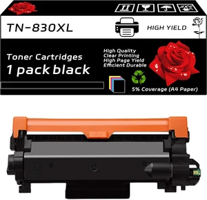 TN-830XL Toner Cartridges Compatible with Brother MFC-L2820DWXL MFC-L2900DW MFC-L2980DW Printers, High Yield 4000 Pages, Vibrant Colors (Black) TN-830XL Toner Cartridges Compatible with Brother MFC-L2820DWXL MFC-L2900DW MFC-L2980DW Printers, High Yield 4000 Pages, Vibrant Colors (Black)