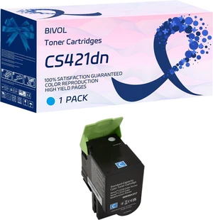 CS421dn Toner Cartridges Compatible for Lexmark CS421dn CS521dn CS622de CX421adn CX522ade CX622ade CX625adhe Printers, High Yield 3000 Pages (Cyan) CS421dn Toner Cartridges Compatible for Lexmark CS421dn CS521dn CS622de CX421adn CX522ade CX622ade CX625adhe Printers, High Yield 3000 Pages (Cyan)