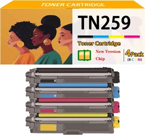 TN259 Toner Cartridges TN-259 High Yield Replacement Compatible for Brother TN 259 Toner Cartridge Work for Brother HL-L8240CDW MFC-L8390CDW MFC-L8340CDW Printers,Combination Pack TN259 Toner Cartridges TN-259 High Yield Replacement Compatible for Brother TN 259 Toner Cartridge Work for Brother HL-L8240CDW MFC-L8390CDW MFC-L8340CDW Printers,Combination Pack