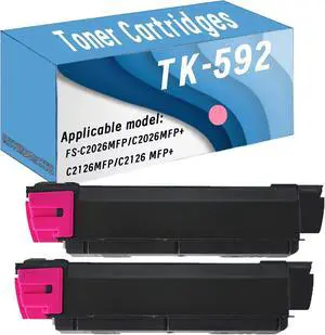 Compatible Toner Cartridges Replacement for Kyocera TK-592 FS-C2026MFP,C2026MFP+,C2126MFP,C2126 MFP+,M6526cdn,M6526cidn,C5250DN, P6026cdn,C2626MFP Compatible Toner Cartridges Replacement for Kyocera TK-592 FS-C2026MFP,C2026MFP+,C2126MFP,C2126 MFP+,M6526cdn,M6526cidn,C5250DN, P6026cdn,C2626MFP
