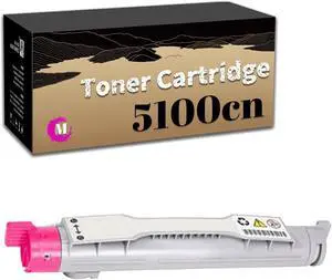 Compatible Toner Cartridge Replacement for Dell 5100cn,Work for 5100cn Printer Magenta Compatible Toner Cartridge Replacement for Dell 5100cn,Work for 5100cn Printer Magenta