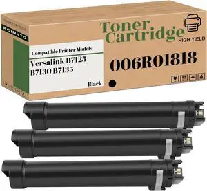 006R01818 B7125 Black Toner Cartridge Compatible for Xerox Versalink B7125 B7130 B7135 Printer High-Yield 35000 Pages (3-Pack Black) 006R01818 B7125 Black Toner Cartridge Compatible for Xerox Versalink B7125 B7130 B7135 Printer High-Yield 35000 Pages (3-Pack Black)