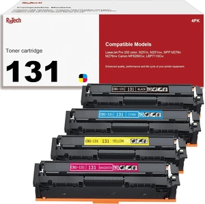 131 toner cartridge,Compatible Replacement for Canon 131H CRG131 CRG-131 to use with ImageClass MF8280Cw MF624Cw MF628Cw LBP7110Cw Printer Ink with Upgraded Chip (Black, Cyan, Magenta, Yellow, 4-Pack) 131 toner cartridge,Compatible Replacement for Canon 131H CRG131 CRG-131 to use with ImageClass MF8280Cw MF624Cw MF628Cw LBP7110Cw Printer Ink with Upgraded Chip (Black, Cyan, Magenta, Yellow, 4-Pack)