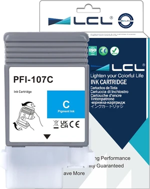 LCL Compatible Ink Cartridge Replacement for Canon PFI107 PFI-107 PFI107C PFI-107C 6706B001 Image Prograf iPF670 IPF 670 MFP L 24 IPF 670 Series iPF770 IPF 770 L 36 IPF 770 M 40 IPF 770 (1-Pack Cyan) LCL Compatible Ink Cartridge Replacement for Canon PFI107 PFI-107 PFI107C PFI-107C 6706B001 Image Prograf iPF670 IPF 670 MFP L 24 IPF 670 Series iPF770 IPF 770 L 36 IPF 770 M 40 IPF 770 (1-Pack Cyan)