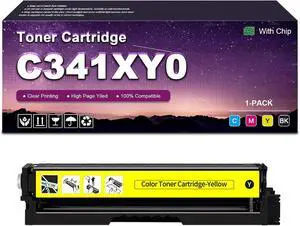 C3426 Toner Cartridge Replacement (with Chip) for Lexmark C341XK0 C341XC0 C341XM0 C341XY0 Toner for Lexmark C3426dw MC3426adw Printer Yellow C3426 Toner Cartridge Replacement (with Chip) for Lexmark C341XK0 C341XC0 C341XM0 C341XY0 Toner for Lexmark C3426dw MC3426adw Printer Yellow