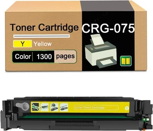 Toner Cartridge Replacement for CRG-075 CRG075 Compatible for Canon ImageCLASS LBP646Cdw, LBP647Cdw, MF662Cdw, MF663Cdw, and MF665Cdw Printer,High Yield 1,400 Pages,with Chip (Yellow) Toner Cartridge Replacement for CRG-075 CRG075 Compatible for Canon ImageCLASS LBP646Cdw, LBP647Cdw, MF662Cdw, MF663Cdw, and MF665Cdw Printer,High Yield 1,400 Pages,with Chip (Yellow)