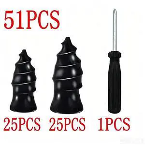 51PCS Car Vacuum Tire Repair Rubber Nail Screw Nails + Screwdriver Fast Tool Set 51PCS Car Vacuum Tire Repair Rubber Nail Screw Nails + Screwdriver Fast Tool Set