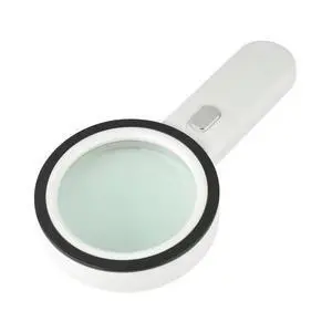 30X Jumbo Handheld Magnifying Glass w/ 13 Bright LED Light Illuminated Magnifier Chrome Button 30X Jumbo Handheld Magnifying Glass w/ 13 Bright LED Light Illuminated Magnifier Chrome Button