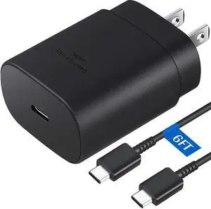 For Samsung Galaxy S20 S21 S2225W 25W Type USB-C Super Fast Wall Charger Cable-1 PCS US Charger + 1 PCS 6ft cable For Samsung Galaxy S20 S21 S2225W 25W Type USB-C Super Fast Wall Charger Cable-1 PCS US Charger + 1 PCS 6ft cable