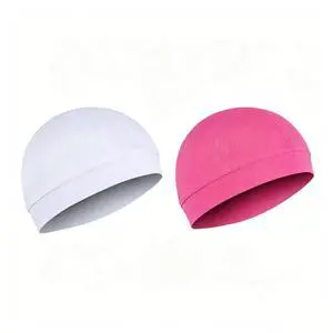 Men Cooling Skull Cap Helmet Liner Summer Quick Drying Cycling Sports Beanie Hat Polyester Ice Silk-White+Pink Men Cooling Skull Cap Helmet Liner Summer Quick Drying Cycling Sports Beanie Hat Polyester Ice Silk-White+Pink