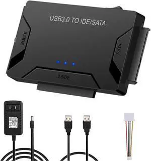 SATA/IDE to USpB 3.0 Adaptier Hard Drive Adaptier Cable Converter for 2.5/3.5 Inch SATA and IDE HDD Support 6TB for PC Maicbook SATA/IDE to USpB 3.0 Adaptier Hard Drive Adaptier Cable Converter for 2.5/3.5 Inch SATA and IDE HDD Support 6TB for PC Maicbook