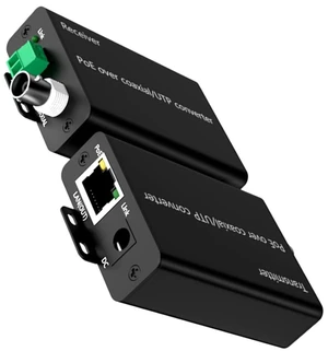 Metal Power Over Ethernet Networking Extender Over Coaxial Cable 500M Data Transmission Converter for Security Camera Device Data Transmission Extender Metal Power Over Ethernet Networking Extender Over Coaxial Cable 500M Data Transmission Converter for Security Camera Device Data Transmission Extender