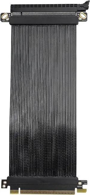 Fast Speed PCIe 5.0 X16 Graphics Extension Cable Shielded Enhances Transmission Integrity GPU Extension Cable Fast Speed PCIe 5.0 X16 Graphics Extension Cable Shielded Enhances Transmission Integrity GPU Extension Cable